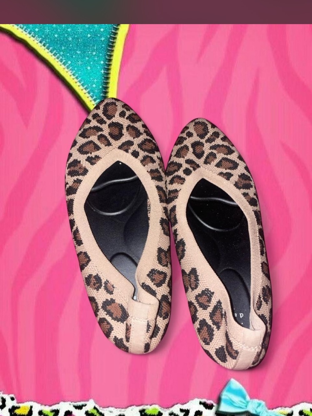 a new day Leopard Print Ballet Flats in Beige and Brown